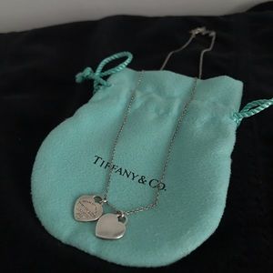 Tiffany Necklace Double Hearts New condition